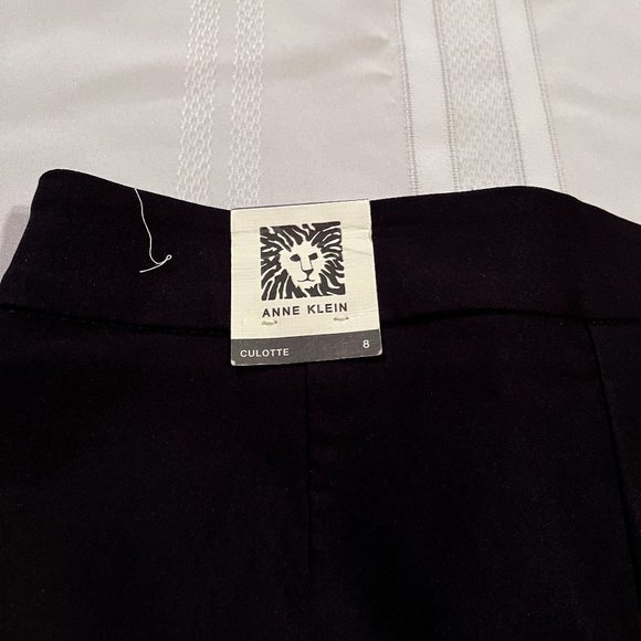 Anne Klein culottes, black, sz 8 - Picture 10 of 13